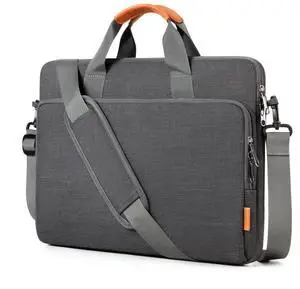 bagasin 17 17.3 18 inch Laptop Computer PC Shoulder Bag Carrying Case, Water-Repellent Fabric Briefcase, Lightweight Toploader, Business Casual or School