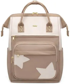 VNINE Laptop Backpack for Women 15.6 Inch Work Travel Bag Fashion Computer Backpacks Purse Cute Nurse Bag Teacher Backpack Water Resistant Casual Daypack for College Business