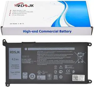 JPFMR Laptop Battery for Dell Chromebook 3400 3100 2-in-1 5488 5493 5593 P90F Series 16DPH 65N6H 7T0D3 07GDY 7MT0R DN33X RDNP5 0JPFMR 7MTOR G6M0W 0G6M0W 11.4V 42Wh