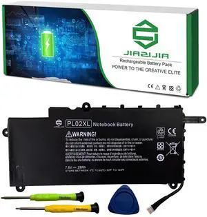 JIAZIJIA PL02XL 751875-001 Laptop Battery Replacement for HP Pavilion X360 11-N019TU 11-N020TU 11-N021TU 11-N021BR 11-N022TU 11-N022BR 11-N023TU 11-N024TU Series 751681-421 HSTNN-LB6B 7.6V 29Wh