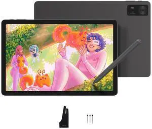 HUION Kamvas Slate 11 Android Tablet- 10.95" 90Hz Refresh Rate Anti-Glare Screen, 8GB RAM, 128GB+1TB Expandable Storage, Dual Camera,8000mAh Battery, Portable Design