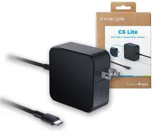 Innergie 65C 65W USB Type C Universal Laptop Charger Power Adapter PD 3.0-Compatible with iPhone 16/iPad/Switch/PC Laptop/MacBook Pro/Air-USB-C 2.3m Cable, UL&IEC 62368-1 Certified (Delta Electronics)
