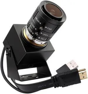 SVPRO 4K USB HDMI Camera Manual Zoom Webcam Variable Focus External Computer Camera H.264 Industrial Close-up Industrial Camera USB and HDMI Dual Output for Laptop Tablet TV Monitor