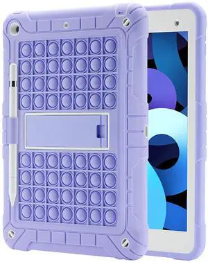 XZC iPad 9th/8th/7th Generation Case (iPad 10.2 Case 2021/2020/2019) Shockproof Drop Protection Cover with Pencil Holder Kickstand Shoulder Strap