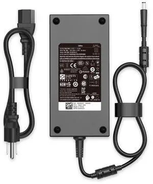 180W 130W Laptop Charger fit for Dell G7 15 17 7588 7590 7790 G5 15 5587 5590 G3 15 3579 17 3779 Precision 7510 7520 7530 FA180PM111 HA180PM180 19.5V 9.23A 7.4mm Tip AC Adapter Power Cord