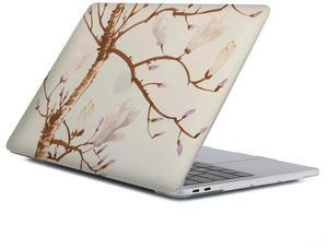 Yicomon Compatible with MacBook Air 13 inch Case 2020 2021 M1 A2337 A2179 A1932, Plastic Hard Shell Case for Mac Air 13 with Touch ID (2018-2021) - Tree Flowers Retro