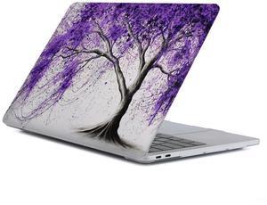 Yicomon Compatible with MacBook Air 13 inch Case 2020 2021 M1 A2337 A2179 A1932, Plastic Hard Shell Case for Mac Air 13 with Touch ID (2018-2021) - Purple Wishing Willow
