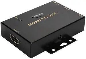 JideTech HDMI to VGA Converter with 3.5mm Audio Supports 1080P for PC Laptop Display Computer Mac Projector