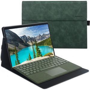 xisiciao Protective Case for Microsoft Surface Pro 9/10/ 11th Edition AI PC 2024 13" Shell Compatible with Keyboard Cover Ultral Thin & Light Heat Dissipation Design (Green)