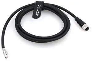 ZBLZGP Shielded M12 A-Coded 5-Pin Female Pigtail, Open Wire End, EMI/RFI Protection, for Precision Measurement Equipment and Control Systems 5M