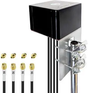 Maswell 4X4 MIMO Antenna 5G, Up to 6dBi, 600-8000MHz Omni External Antenna for 4G LTE 5G Routers & Gateways   for T-Mobile Verizon AT&T, WiFi 7 Ready, Homes and RVs (Full Kit)