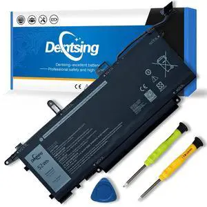 Dentsing NF2MW Laptop Battery Replace for Dell Latitude 7400 2-in-1 Latitude 14 9410 2-in-1 Series Notebook 7146W 085XM8 08W3YY 0C76H7 C76H7 G8F6M 0G8F6M 02K0CK DJ5GG P110G P110G001 7.6V 52Wh 6500mAh