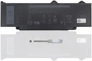 CQCEO DR02P Laptop Battery for Dell Latitude 5440 5540 / Precision 3480 3490 3580 3590 Series 803W6 0803W6 2X1V9 02X1V9 11.4V/54Wh/4623mAh/3-Cell