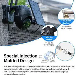 XANHAM Cat6 Outdoor Ethernet Cable 125 Feet Waterproof and UV Resistant Direct Burial Jacket CCA Copper Clad Cat 6 UTP Network Cable for Internet and Camera, CCTV