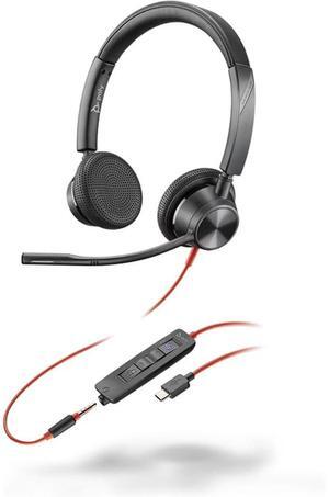 POLY Headset Blackwire C3325-M Stereo USB-C/A & 3.5mm Teams