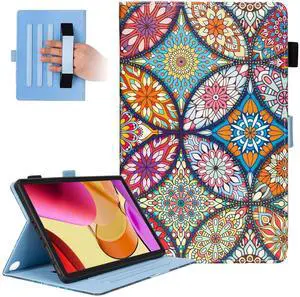 Dteck for  Fire Max 11 Tablet Case 11" (13th Generation) 2023, PU Leather Shell TPU Back Cover Fold Stand Case with Auto Sleep Wake, Adjustable Viewing Angles, Cute Folio Case, Stained Glass