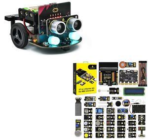 KEYESTUDIO Micro:bit V2 Robot + 37 Sensors Starter Kit for Microbit