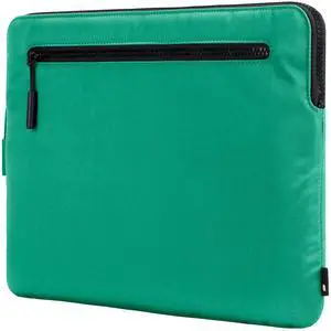 Incase Compact Laptop Sleeve with Flight Nylon - 13-inch MacBook/Laptop & iPad/Tablet Sleeve - Faux Fur Lining, Lightweight, Durable, Weather Resistant, Slip Pocket for Accessories - Ocean Jade