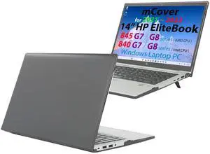 mCover Case ONLY Compatible for 2020~2022 14" HP EliteBook 840 G7 / G8 (Intel CPU) | EliteBook 845 G7 / G8 (AMD CPU) Series Windows Laptop (NOT Fitting Any Other HP Models) - Black