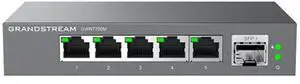 Grandstream GWN7700M | 6-Port Multi-Gigabit Ethernet Unmanaged Network Switch | 2.5G Bandwidth | Plug & Play | Desktop/Wall-Mount | Fanless Metal Design