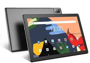 PRITOM TAB10 Max Tablet with Case,10 inch Tablet Android 14, 64GB, 1TB Expandable, 1280 * 800 HD IPS Display, Quad-Core Processor, 6000mAh, Bluetooth, FM