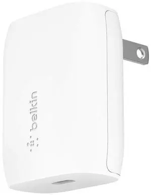 Belkin USB-C Wall Charger 18W (iPhone Fast Charger for iPhone 11, 11 Pro, 11 Pro Max, XS, XS Max, XR, X, 8, 8 Plus, iPad Pro 10.5-inch, 12.9-inch 2nd gen) (F7U096dqWHT)