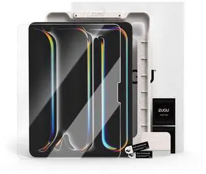 ZUGU CASE Screen Protector for iPad Pro 13 (M4), Tempered Glass Scratch Resistant Film, Fingerprint & Smudge Resistant Protector, Includes Installation Guide