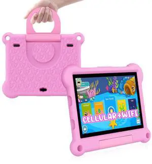ADREAMER Tablet for Kids 10 inch Android 13 with Octa Core 64GB, Cellular+WiFi+GPS, Parental Control, Pre-intalled iWaWa, EVA Case, 6000mAh, Kids Tablet with SIM Card Slot.