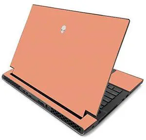 MightySkins Skin for Alienware m17 R2 (2019) - Solid Peach | Protective, Durable, and Unique Vinyl Decal wrap cover | Easy To Apply, Remove, and Change Styles | Made in the USA, Model: ALWM17R219-Soli