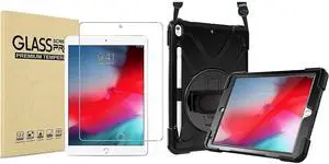 ProCase iPad Air 3 10.5 Inch 2019 / iPad Pro 10.5 2017 Screen Protector Bundle with iPad Air 3 10.5 2019 / iPad Pro 10.5 2017 Heavy Duty Case