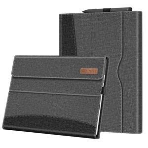 Fintie Case for 13 Inch Microsoft Surface Pro 11/10/9 - Multiple Angle Viewing Portfolio Business Cover with Pocket & Stylus Holder, Compatible with Type Cover Keyboard, Gray