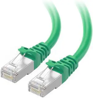 Cable Matters 10Gbps Snagless Long Shielded Cat 6A Ethernet Cable - 100ft, Cat 6A Cable, Cat6A Cord, Ethernet Cord, Green