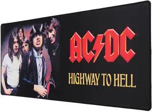 AC/DC XXL Mouse Pad 35 in x 15.7 in - Gift ACDC Gaming Desk pad 90 mm x 40 mm - Official Licensed