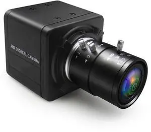USB Camera 8MP with 2.8-12mm Manual Varifocal Lens, 4X Optical Zoom Webcam with Metal Case, USB HD Computer Camera with IMX179 Sensor, Plug&Play, for Windows/Linux/Mac/Android, Robot/3D Printer