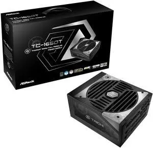 ASRock TC-1650T Taichi 1650W Titanium Supreme Flagship Fully Modular ATX3.1 PCle5.1 5V Boost 10 Years Warranty Power Supply Japanese Capacitors 80 Plus Titanium Cybenetics Titanium 12V-2x6 Cables