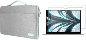 ProCase 13-14 inch Sleeve Bag for MacBook Air M2 13.6" 2022 Bundle with Screen Protector Compatible with MacBook Air 13.6 Inch 2022 Released