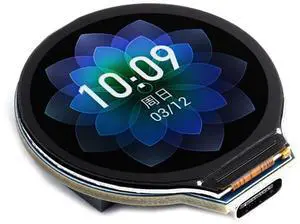 waveshare ESP32-S3 Development Board Onboard 1.28inch Round LCD Display,32-bit LX7 Dual-core Processor,Support 2.4 GHz Wi-Fi and Bluetooth 5(LE),Embedded GC9A01 Driver Chip