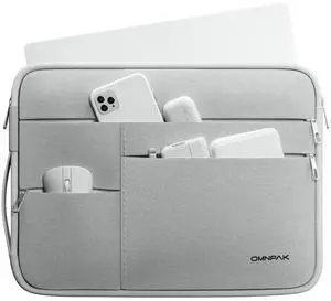 Omnpak for 13.6 inch MacBook Air Case Sleeve Compatible with MacBook Air 13.6 M4/M3/M2/M1,MacBook Pro 13 M2/M1,14 inch MacBook Pro (M4/M3/M2/M1 Pro/Max),Water Repellent Laptop Case with Handle
