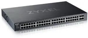 Zyxel 48-Port Switch Gigabit Ethernet Smart-L2 Managed | 4X 10G SFP+ | Optional Nebula Cloud | Rackmount | Limited Lifetime Protection [XGS1935-52]