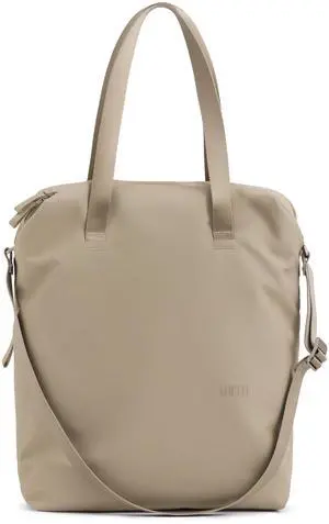 Urth Arkose 18L Utility Tote Bag - Water Resistant, Recycled, 13 Inch Laptop Tech Tote Bag with 9 Exterior & Interior Pockets in Beige