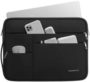 Omnpak for 13.6 inch MacBook Air Case Sleeve Compatible with MacBook Air 13.6 M4/M3/M2/M1,MacBook Pro 13 M2/M1,14 inch MacBook Pro (M4/M3/M2/M1 Pro/Max),Water Repellent Laptop Case with Handle