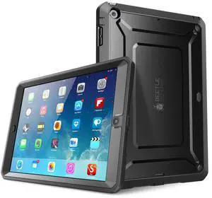 SUPCASE for iPad Air 1st Generation Case with Screen Protector, [Military-Grade Protection] [Anti-Scratch] Heavy Duty Full-Body Rugged Protective Tablet Case Cover for Apple iPad Air 1 9.7 Inch, Black