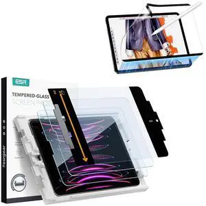 ESR iPad Pro 12.9 Screen Protector, Protective Film for iPad Pro 12.9 Inch (2022/2021/2020/2018)+Paper-Feel Magnetic Screen Protector