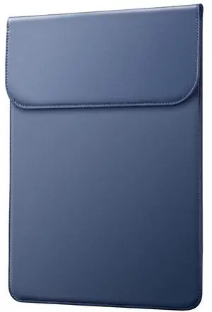 JETech Slim Laptop Sleeve for MacBook Air 13-Inch (M4/M3/M2) 2022-2025, MacBook Pro 13-Inch (M2/M1) 2016-2022, PU Leather Case (Navy)