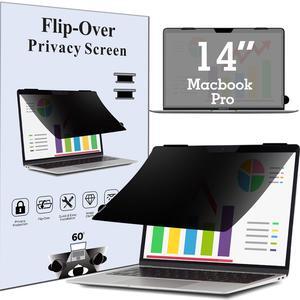 ACONETMAX Privacy Screen For MacBook Pro 14 Inch, Flip Laptop Privacy Filter,Anti-Glare,Anti-Blue Light Protector Shield