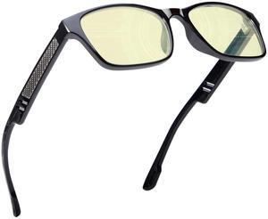 ANYLUV Mens Blue Light Glasses Lightweight Anti Blue Light Blocking Computer Gaming Glasses Eyes Protection with Carbon Fiber Decoration
