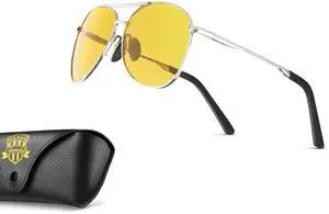 Anmcha Blue Light Blocking Gaming Glasses ESports Computer Gamer GlassesAmber Gaming Glasses-Anti Glare for Better Sleep (J (1 Pack) silver frame, Total frame: 135Millimeters)