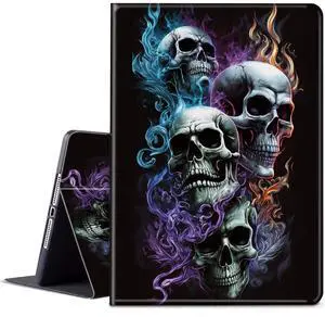 BPQOJB for Kindle 11th/12th Generation Case 6 inch 2022/2024 Release with Adjustable Stand & Auto Wake/Sleep Smart Protect Cover Case - Fire Skulls