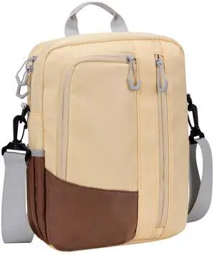 9-11 Inch Tablet Sleeve Bag, Padded Travel Carrying Case for iPad Pro 11-in (M4), iPad 10.9 (10th Gen), iPad Air 11-in (M2), Galaxy Tab S9/S8, with Shoulder Strap (Goose Yellow)