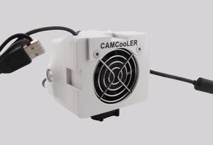 9Thirteen, Cooler Fan/Case. Works with GoPro HERO9, HERO10, HERO11, HERO12, HERO13, Reduce Overheating in Static Environments at Sporting Events, Vlogging, Dash,Airplane Cam (White, PowerMount Plus)
